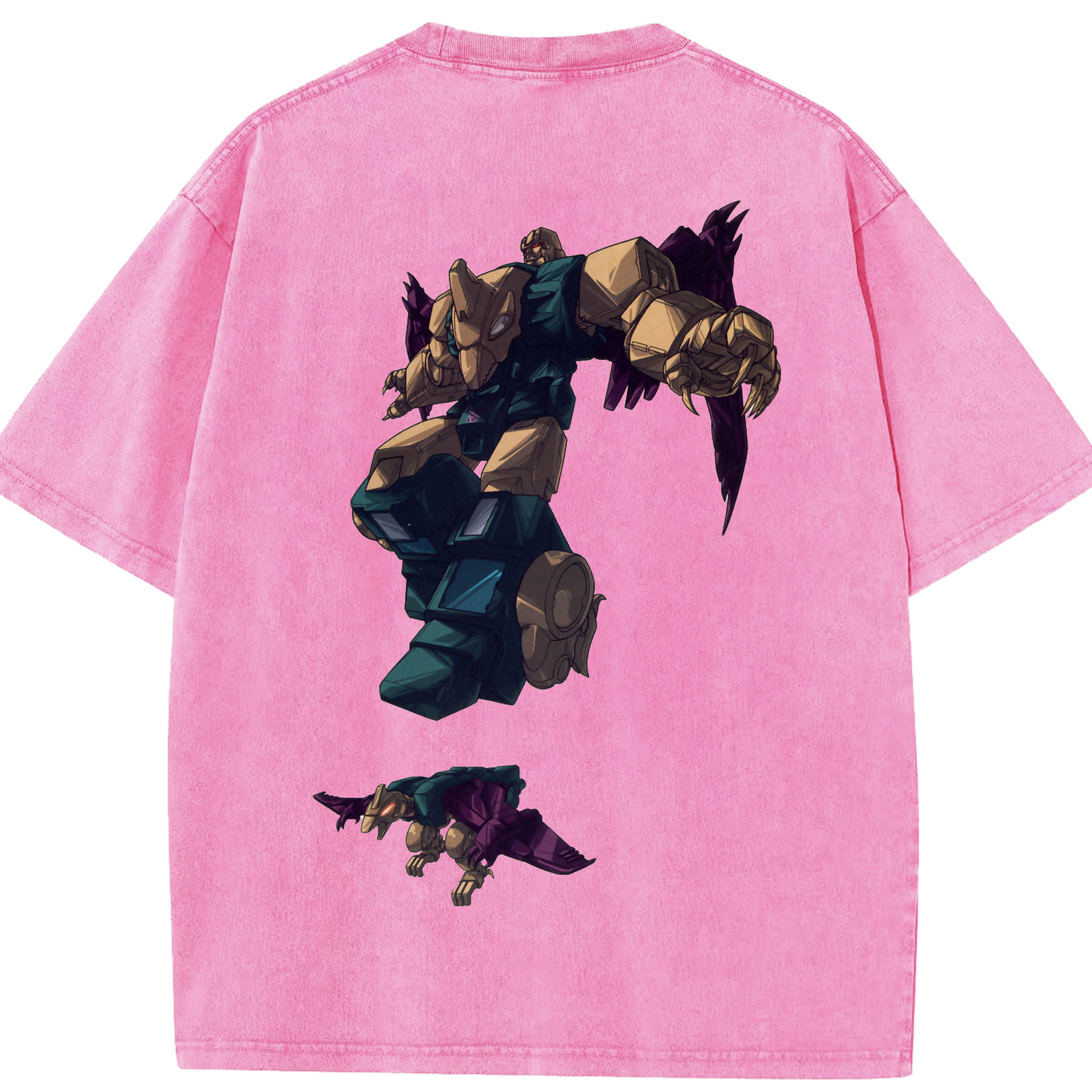 （画像用）  綿100% ヴィンテージ風 半袖Tシャツ（背面プリント）